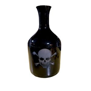 Skull and Crossbones glass decanter